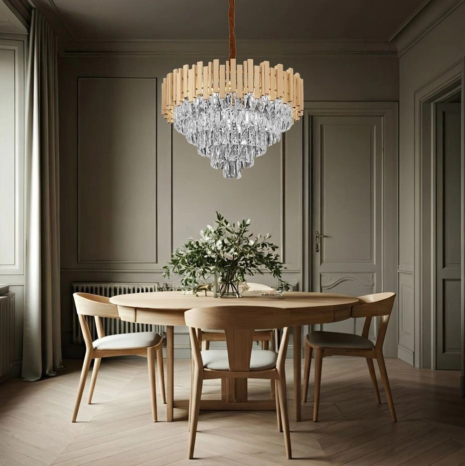 Lampada Cristal G053-cp 80cm Gold