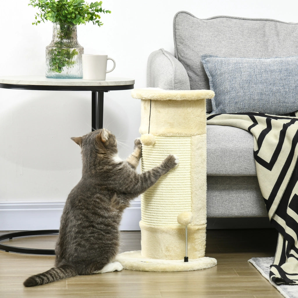 Tiragraffi per Gatti con Palline ¨C zephmum ¨C 34x25.5x58cm Beige