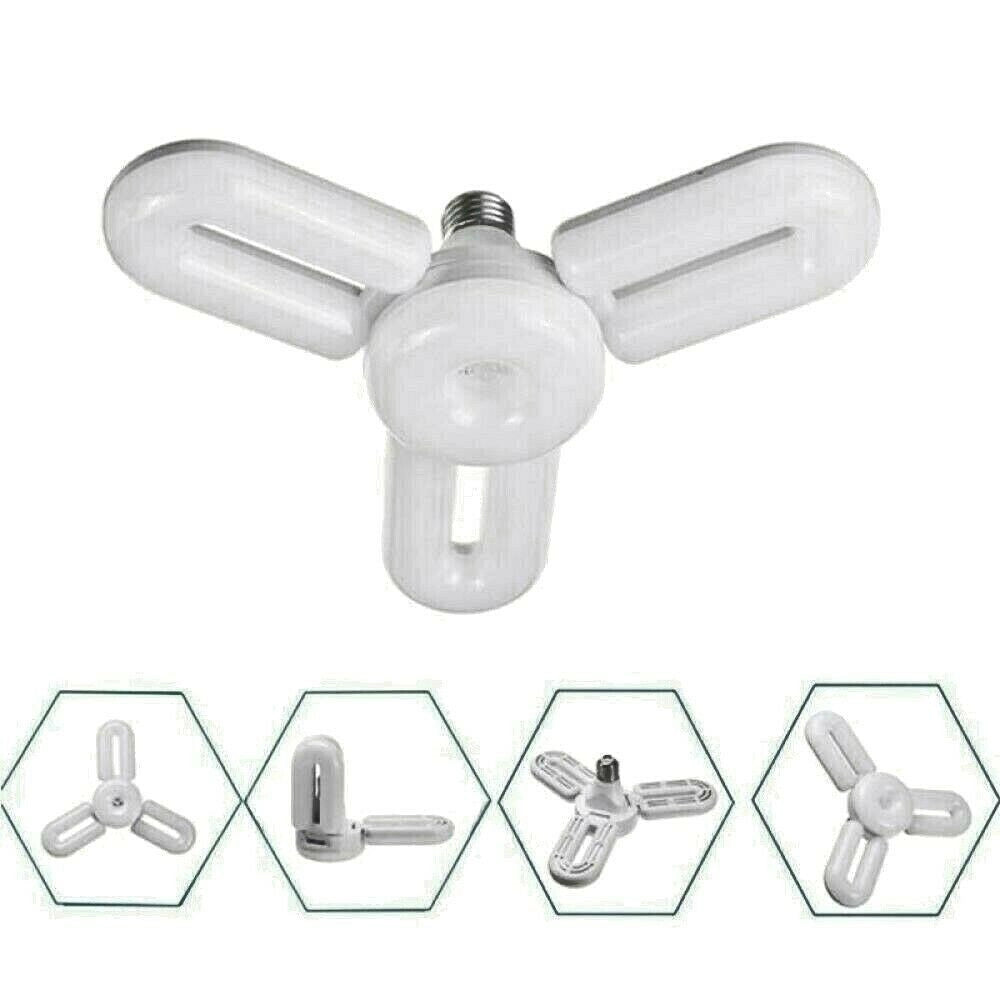 Trade Shop - Lampada Lampadario Deformabile Lampadina Led 35w 6500k 3 Vie Bianca E27 Ccl-3+1 -