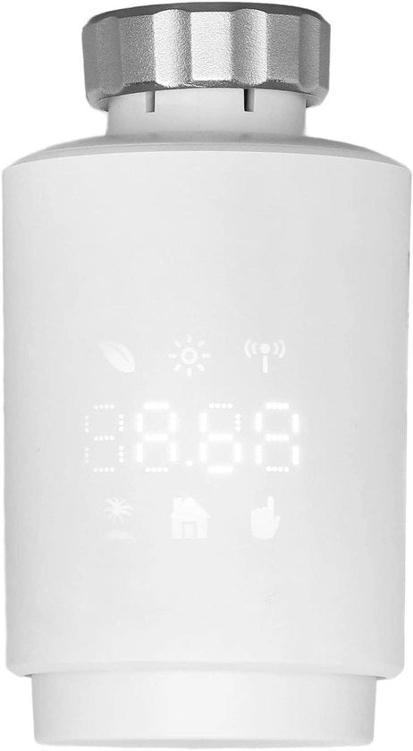 Termostato intelligente ZigBee per valvola radiatore - Controllore di temperatura per valvola radiatore con APP e controllo vocale - Compatibile con Home/Alexa