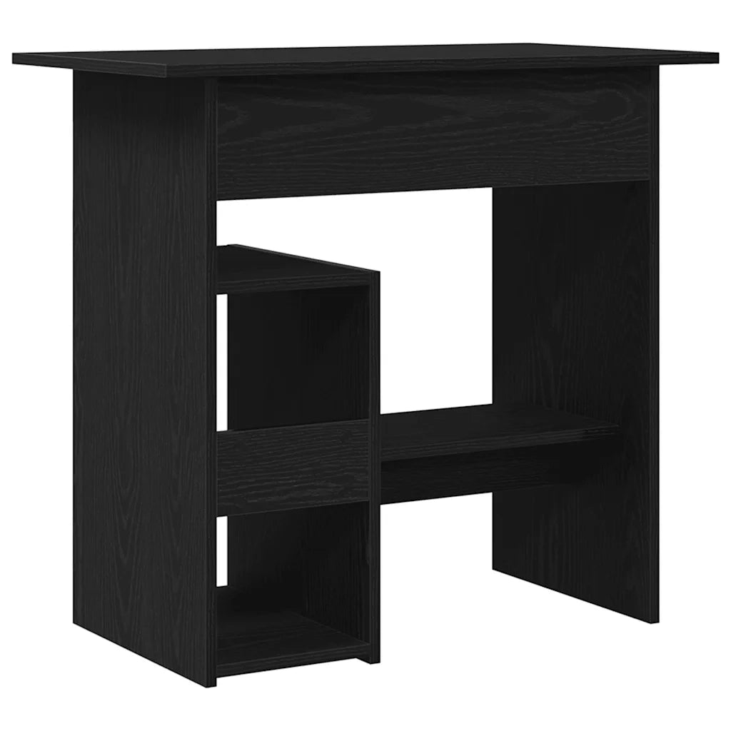 Scrivania Rovere Nero 80x45x74 cm in Legno Multistrato 862007