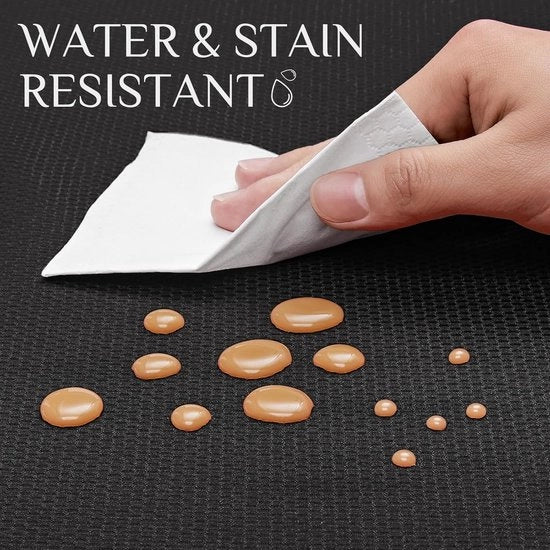 Tavolo Rotondo Coperto in Grigio 140 cm di Diametro Resistente alle Macchie Disegno Jacquard in Poliestere Lavabile per Piccoli Tavoli da Pranzo