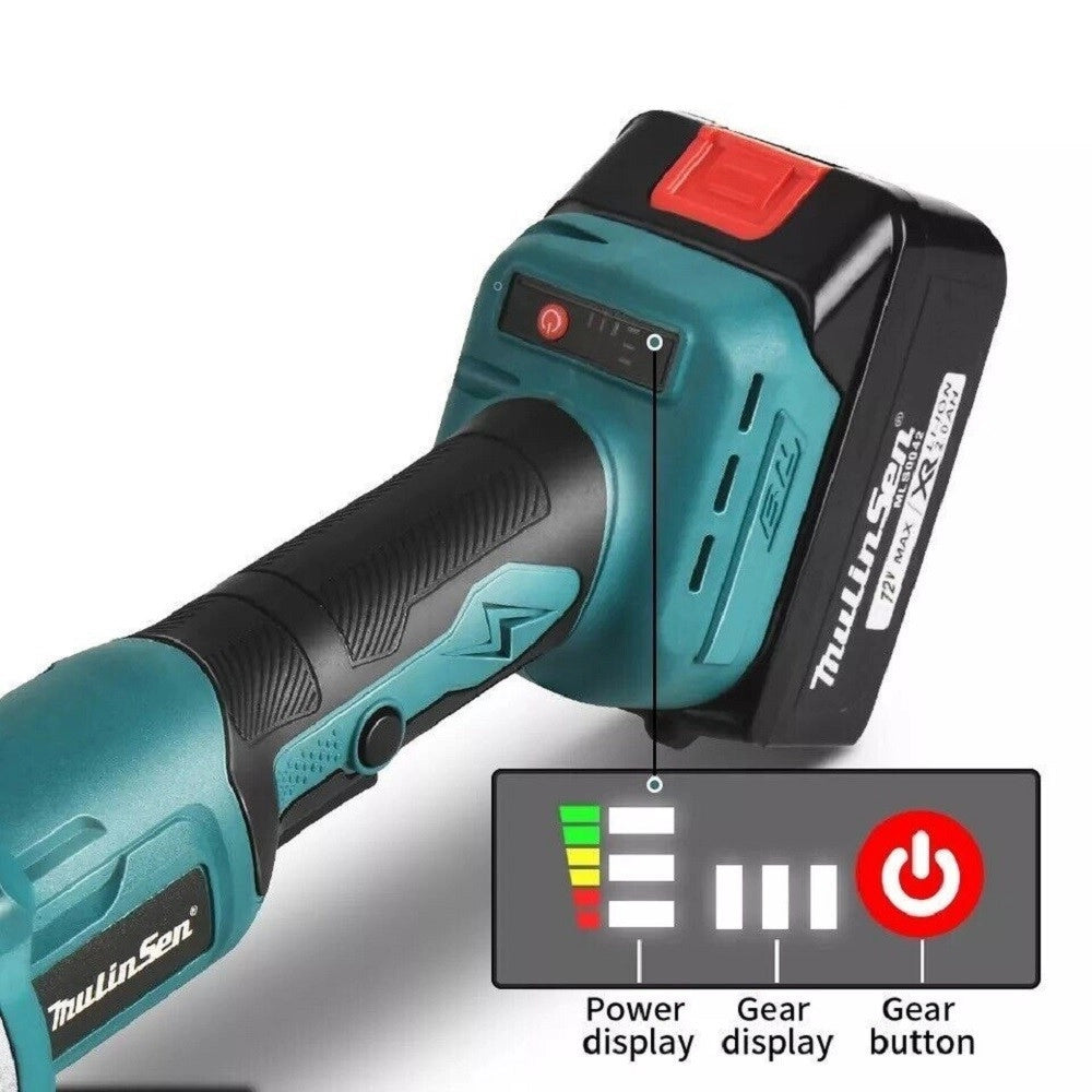 Trade Shop - Smerigliatrice Angolare A Batteria Flex 100/125mm 72v 5ah 8500rpm Mls0030bl -