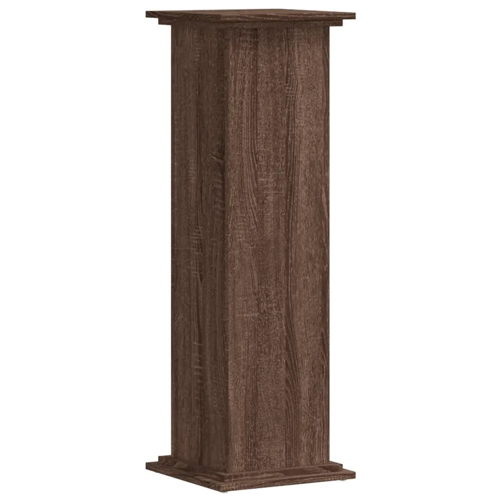 Supporto per Piante Rovere Marrone 33x33x100 cm in Truciolato