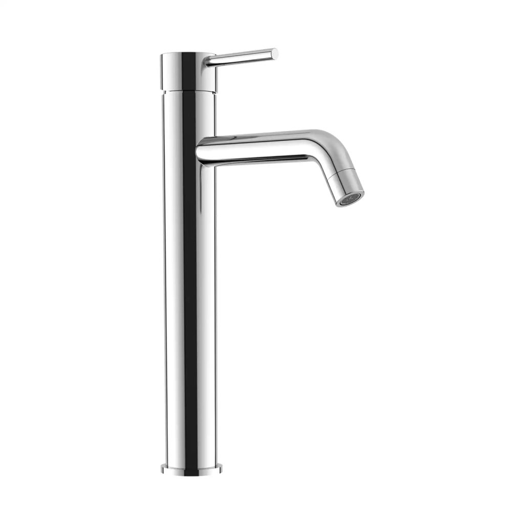 Set miscelatore lavabo alto e bidet senza scarico ed incasso doccia in ottone cromato | Ava