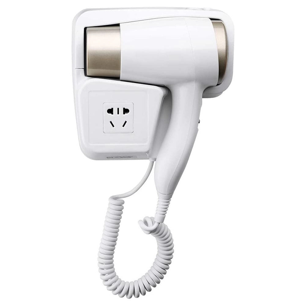 Trade Shop - Asciugacapelli Da Parete 2000w 2 Velocità Albergo Hotel Bagno Phon Capelli Hair Style -