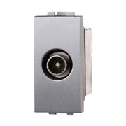 Connettore Presa TV Terminale Maschio Colore GRIGIO Compatibile Con Bticino Living International