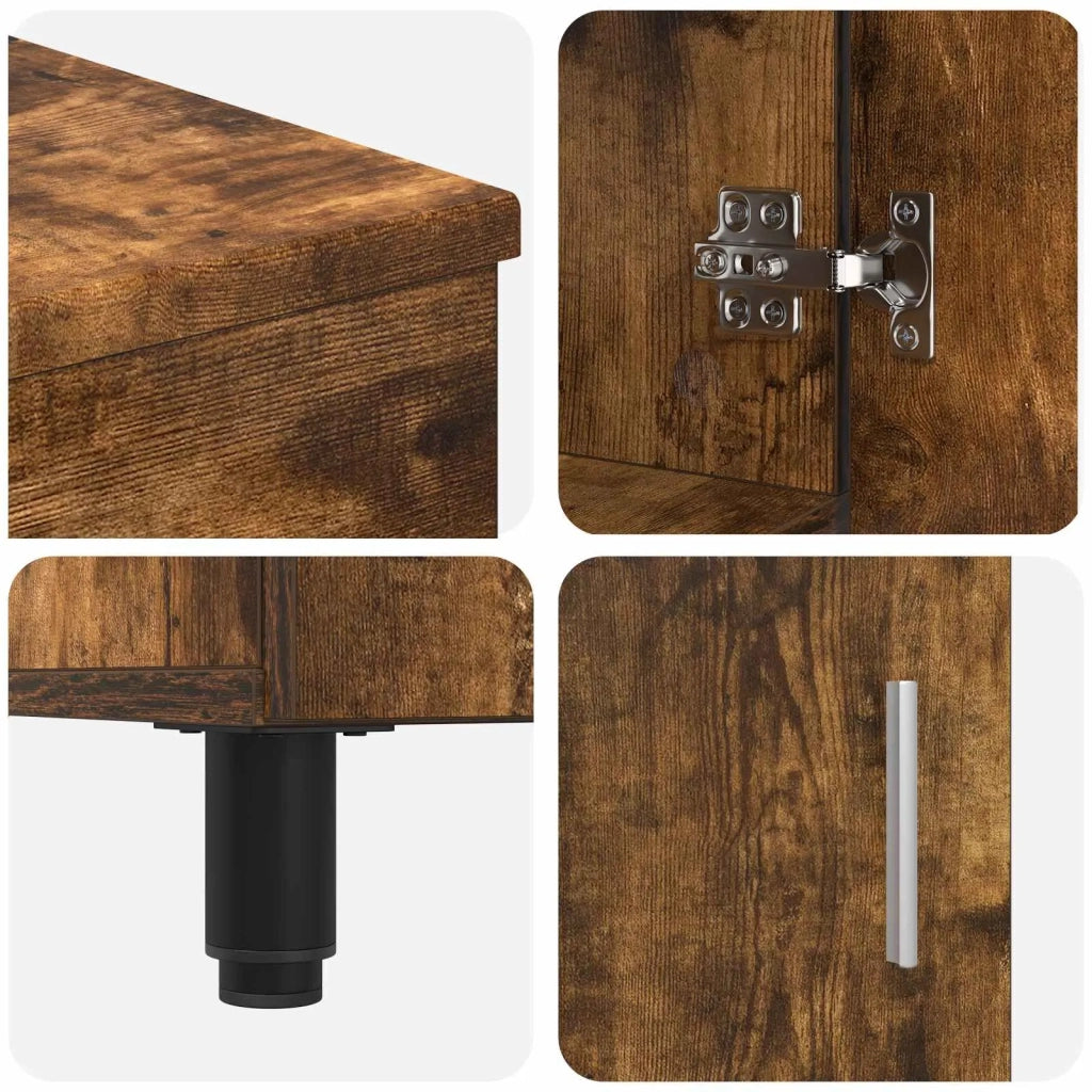 Mobiletto da bagno Rovere Fumo 60 x 35 x 60 cm