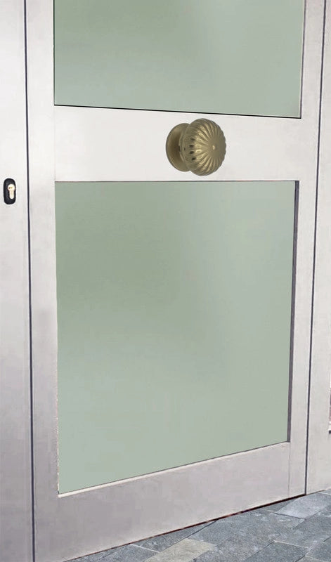 Pomolo fisso per porta SAGUATTI 161/80CB in alluminio bronzo lucido