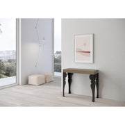 Consolle allungabile 90x40/300 cm Paxon telaio Antracite - Tortora