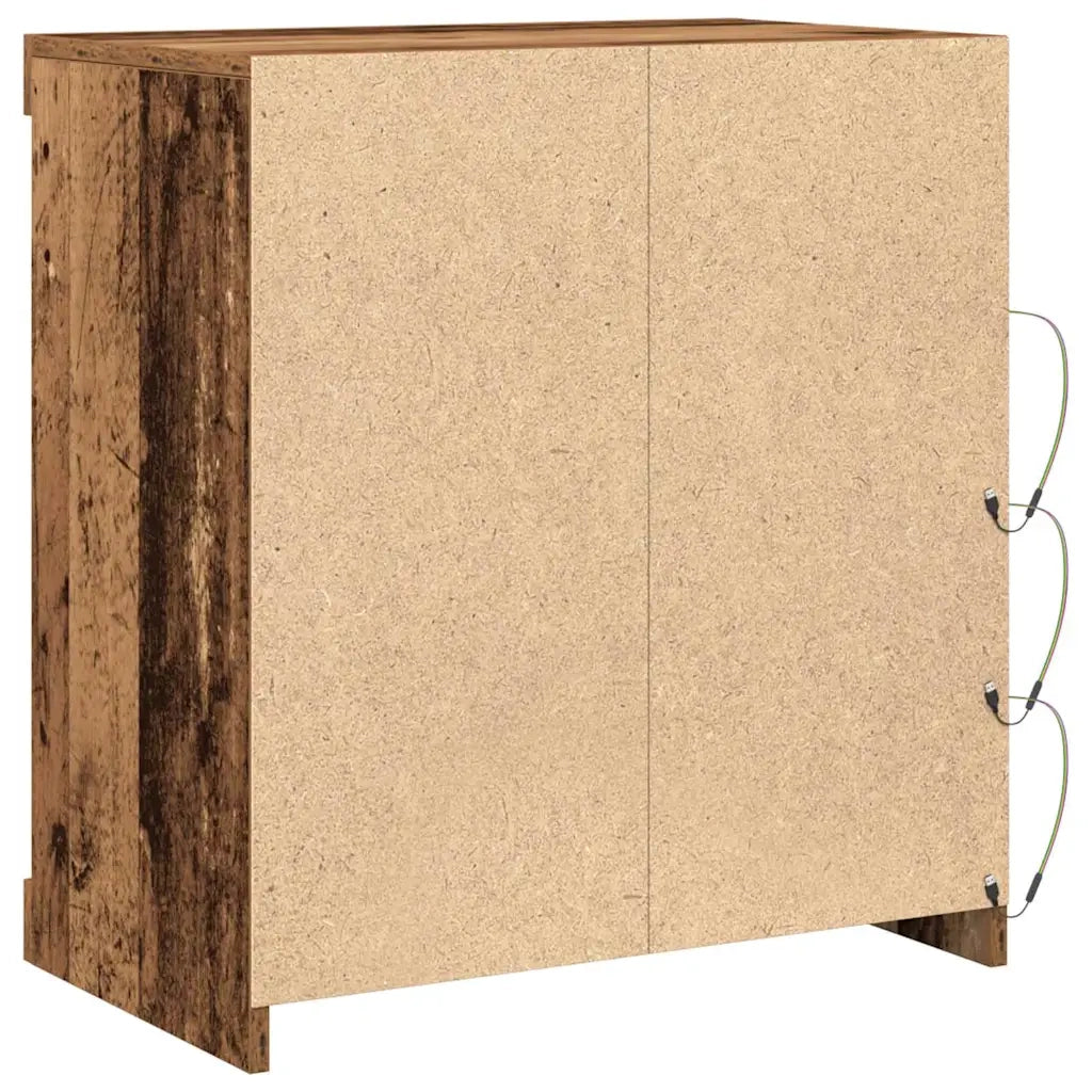 Credenza | Madia LED Legno vecchio 60,5 x 37 x 67 cm Legno multistrato