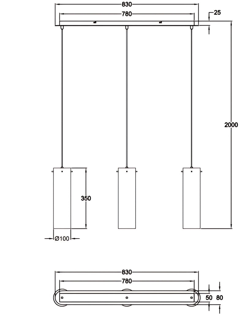 Lampada a Sospensione Sintesi in Metallo e Vetro Soffiato Fumé, 3x E27, Design Moderno ed Elegante per Illuminazione d'Interni IP20