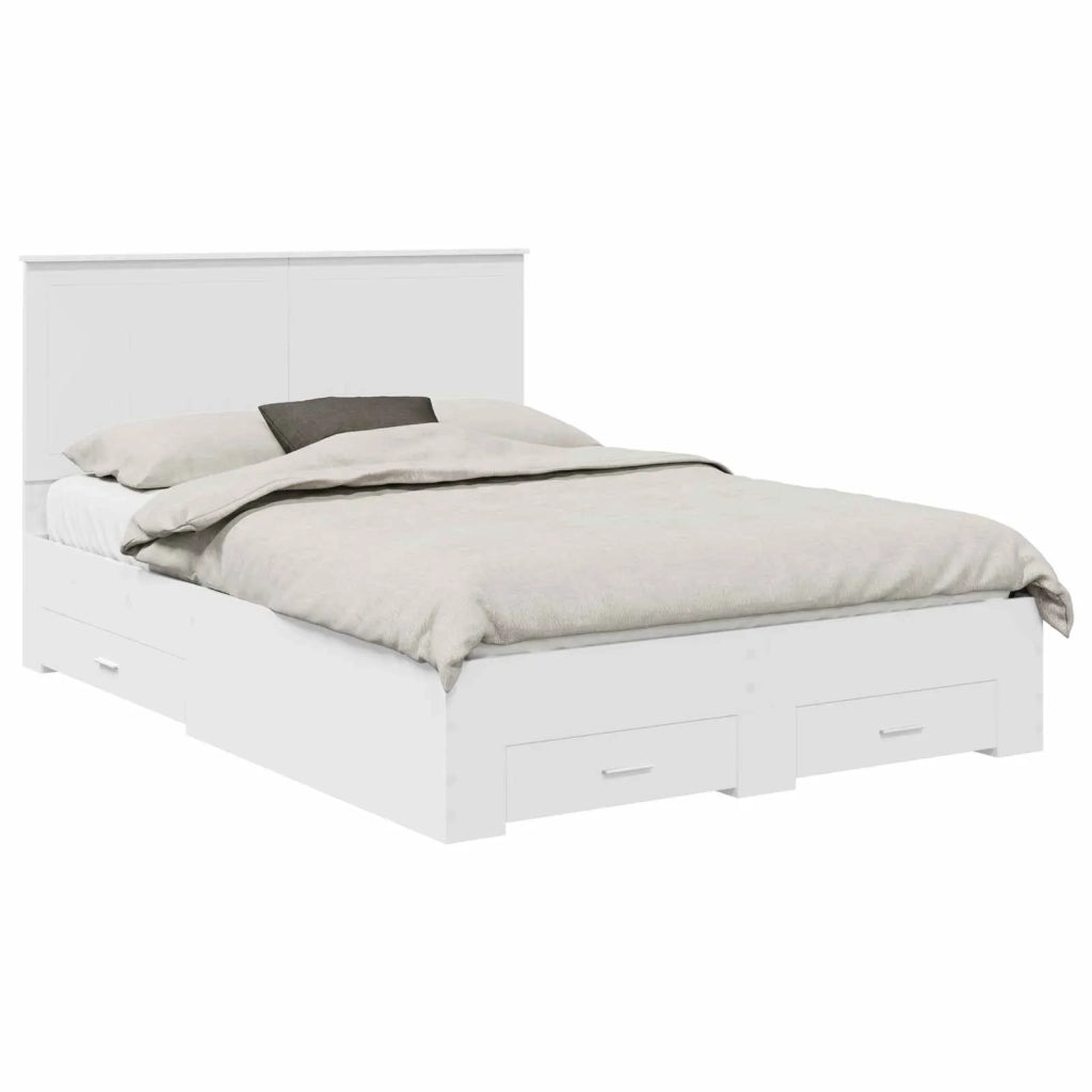 Struttura del letto Bianco 140 x 190 cm Legno multistrato 3411305