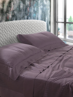 Set Lenzuola Matrimoniali Sopra Sotto e Federe Tinta Unita Mitera Rubino Celeste