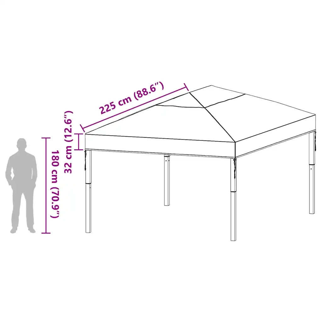 Sostituzione Copertura Gazebo Trasparente 400 x 300 x 32 cm PVC 42008411