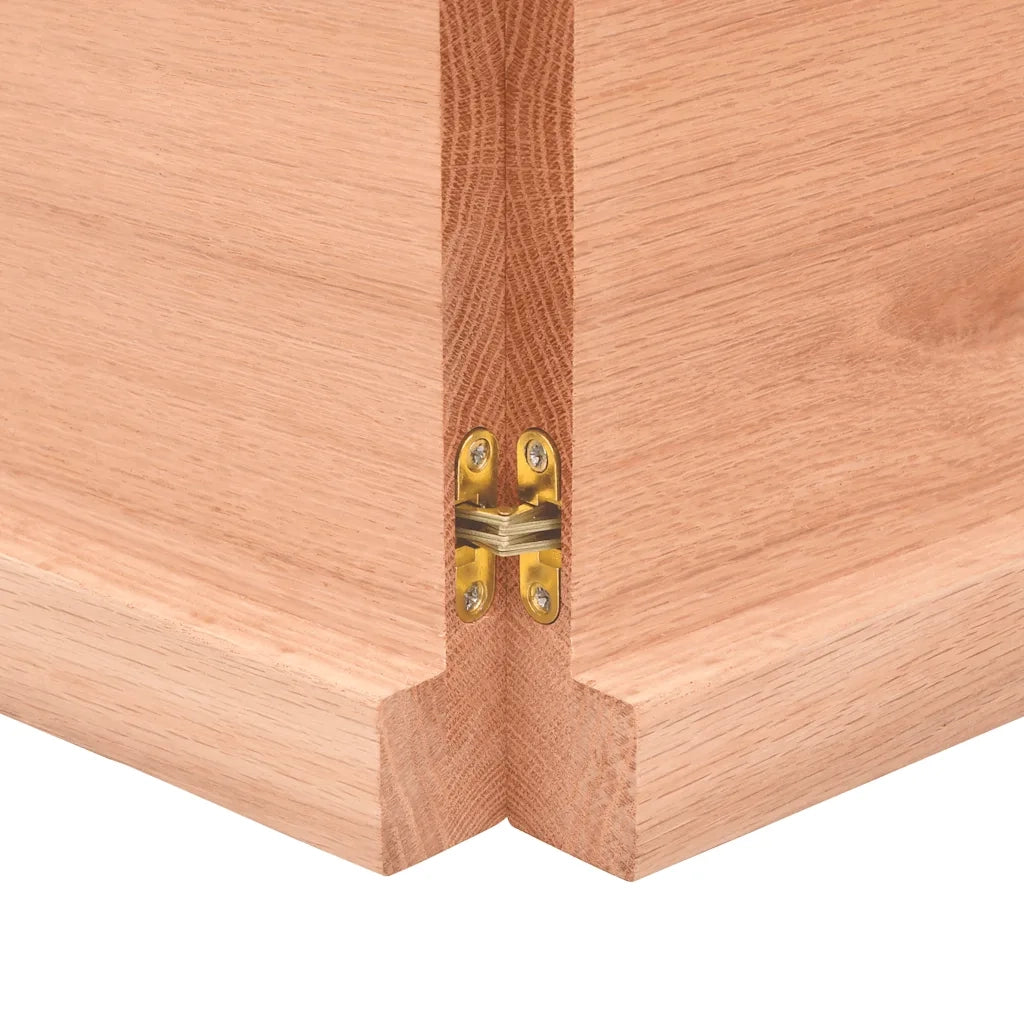 Piano Bagno Marrone 120x60x(2-4) cm Legno Massello Trattato CFW7124538
