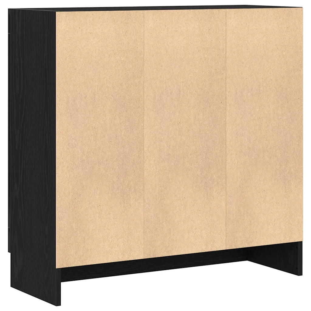Armadio per Libri 4 livelli 82,5 x 30,5 x 80 cm Rovere Nero 862518