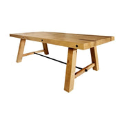 Tavolo da pranzo RANCHO – Legno di pino riciclato verniciato – 240 cm – Stile rustico