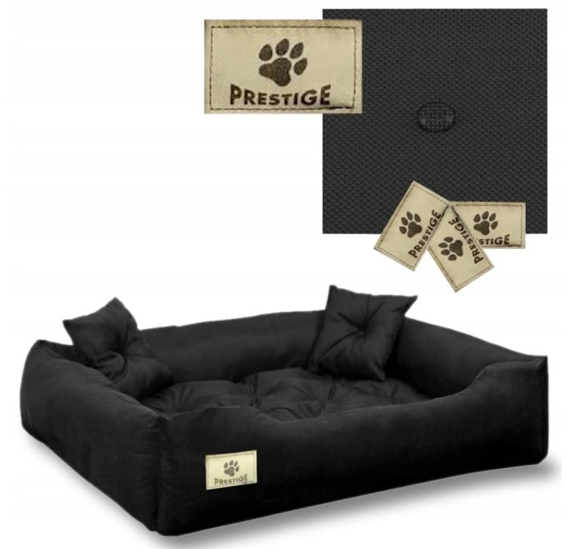 AIO FACTORY 145x115 cm PRESTIGE Letto per cani impermeabile nero