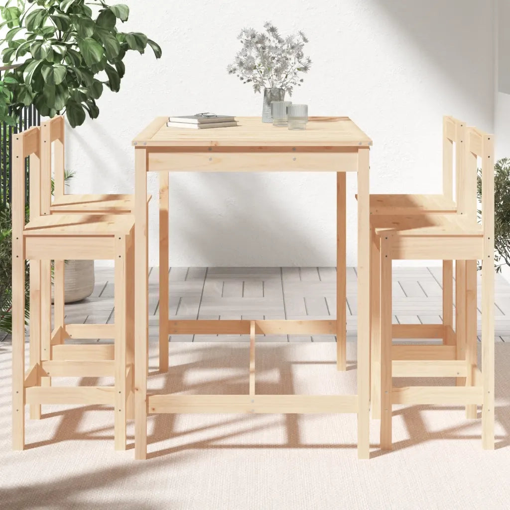 Set Bar da Giardino 5 pz in Legno Massello di Pino 3154750