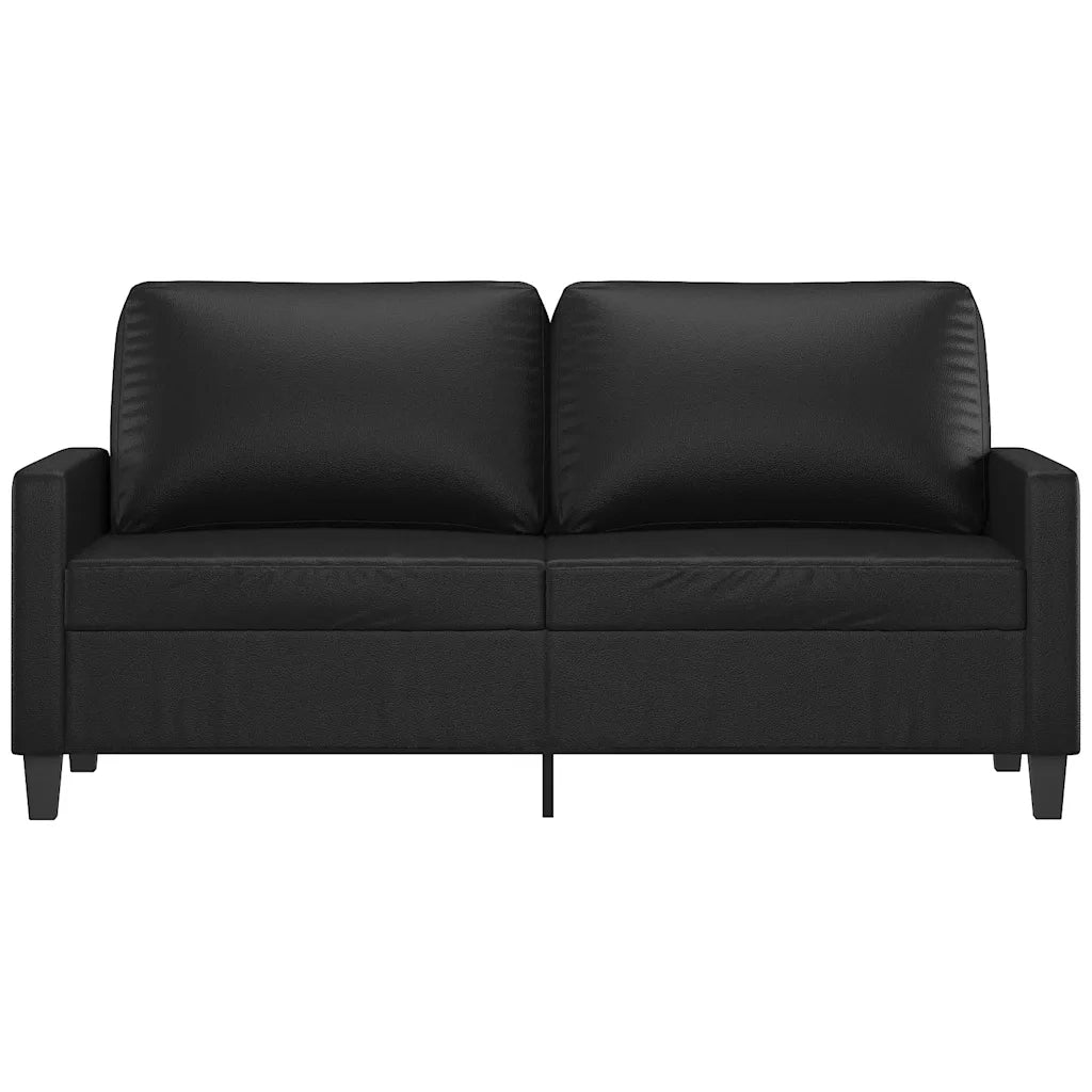 Divano | Divano da soggiorno | Sofa a 2 Posti Nero 140 cm in Similpelle