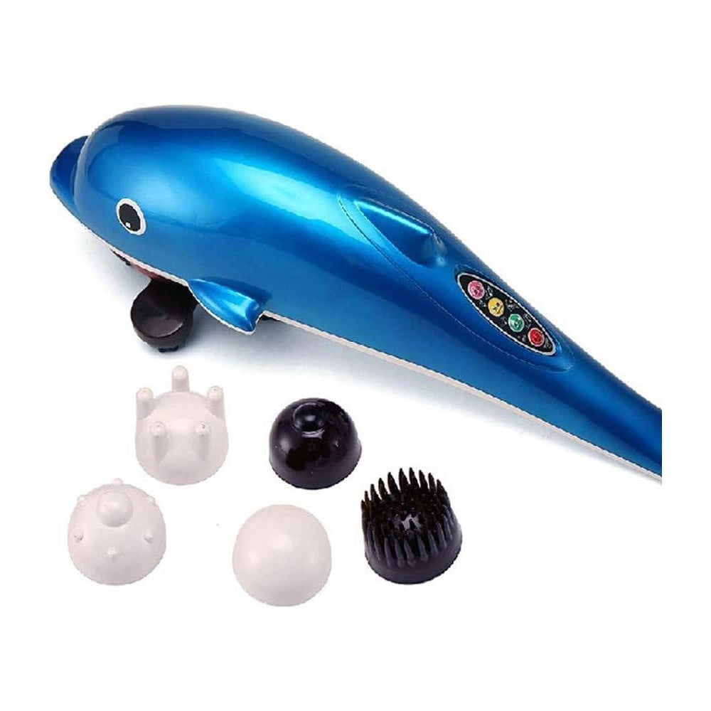 Trade Shop - Massaggiatore Vibrante Delfino Rilassante Curativo Schiena Gambe Cervicale -