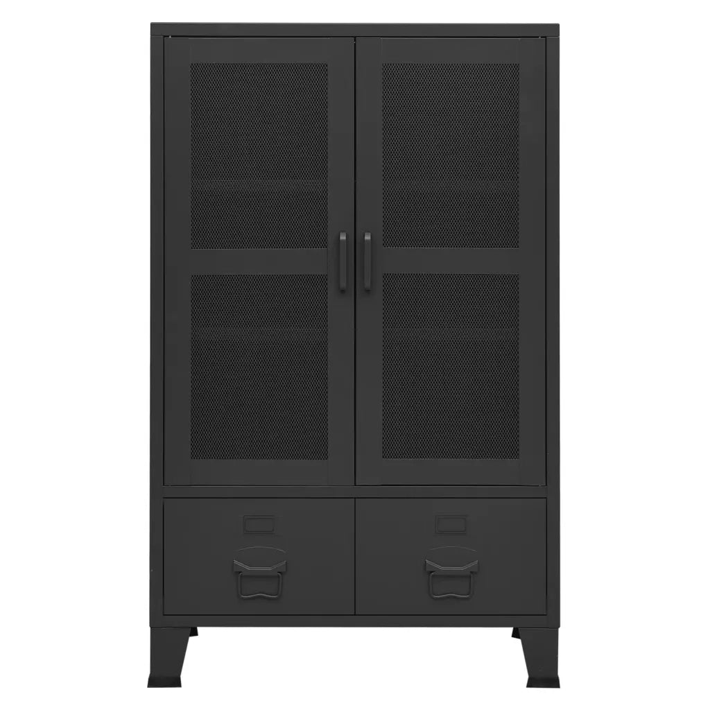 Armadio Classificatore Industriale Nero 70x40x115 cm in Metallo cod mxl 53459