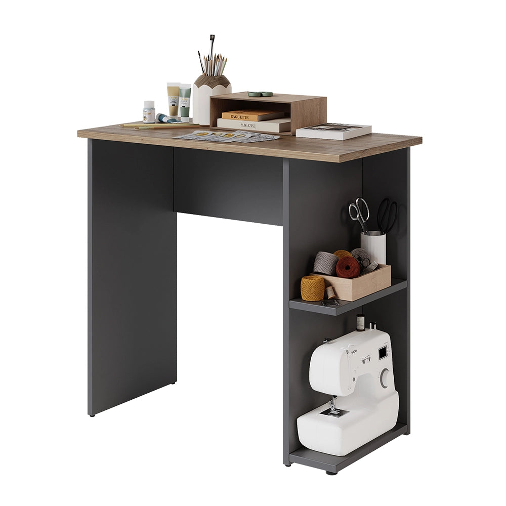 Vicco Scrivania con ripiani Antracite/Artisan 80 x 40 cm