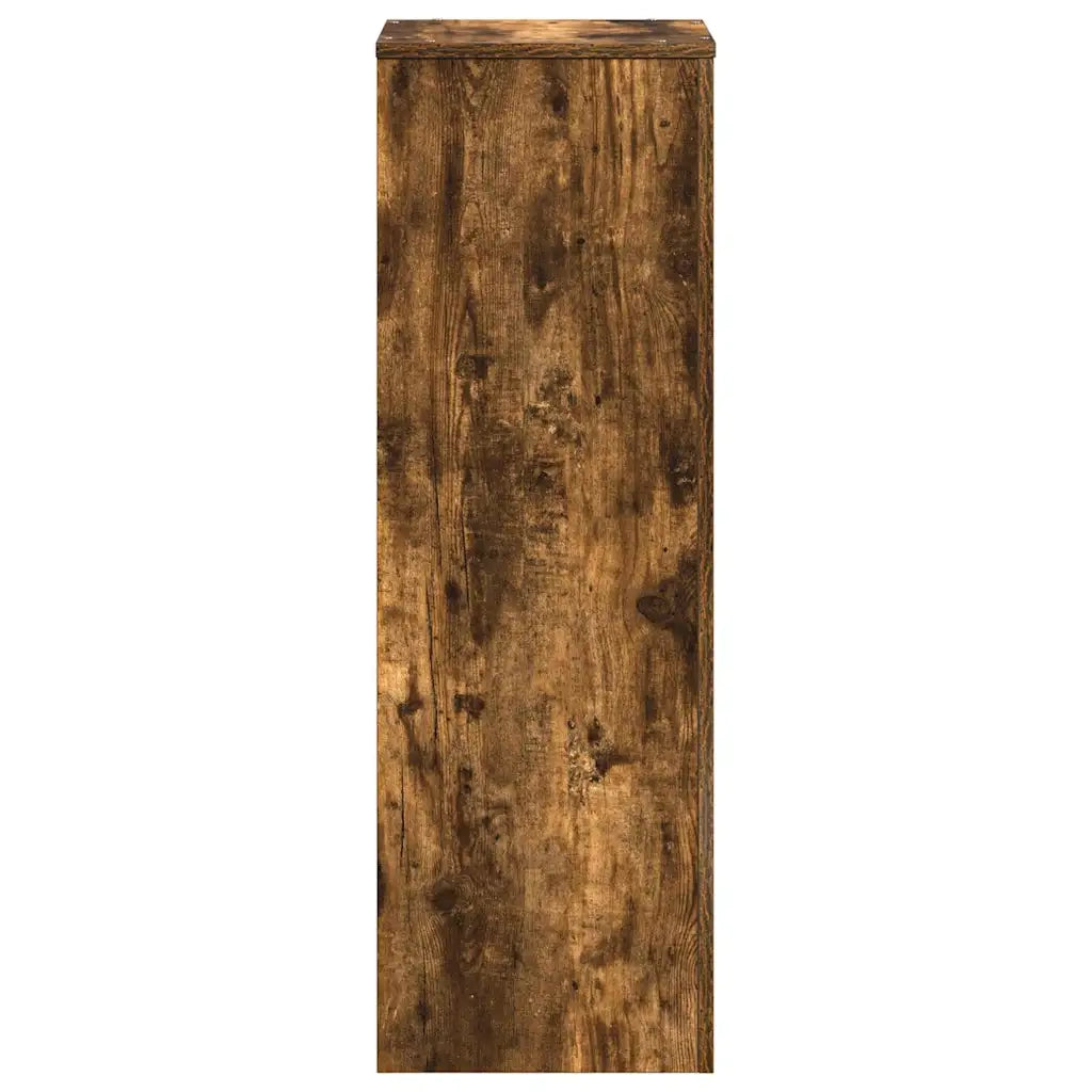 vidaXL Supporto per Piante Rovere Fumo 33x33x100 cm in Truciolato