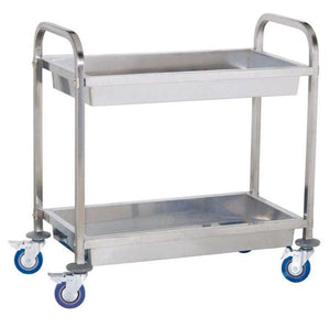 Carrello di servizio cucina professionale in acciaio inox 2 contenitori max 320 kg 3614114