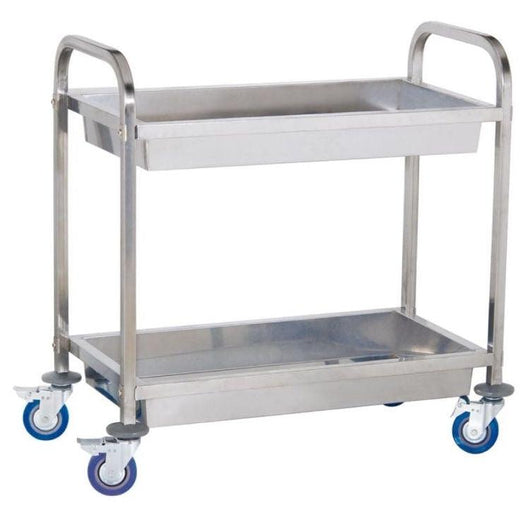 Carrello di servizio cucina professionale in acciaio inox 2 contenitori max 320 kg 3614114