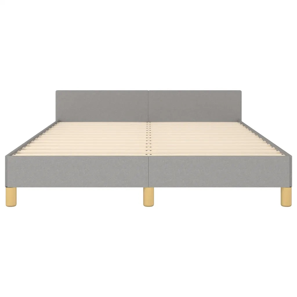 Giroletto senza Materasso-Struttura Letto Grigio Chiaro 140x190 cm Tessuto 347270