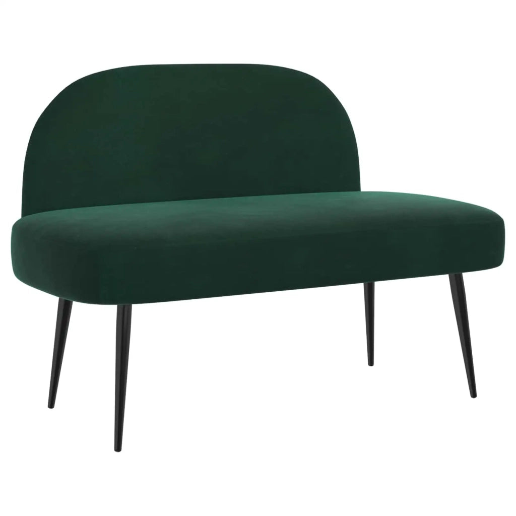 Panchina imbottita con schienale Verde scuro 110 x 60 x 76 cm 42040787