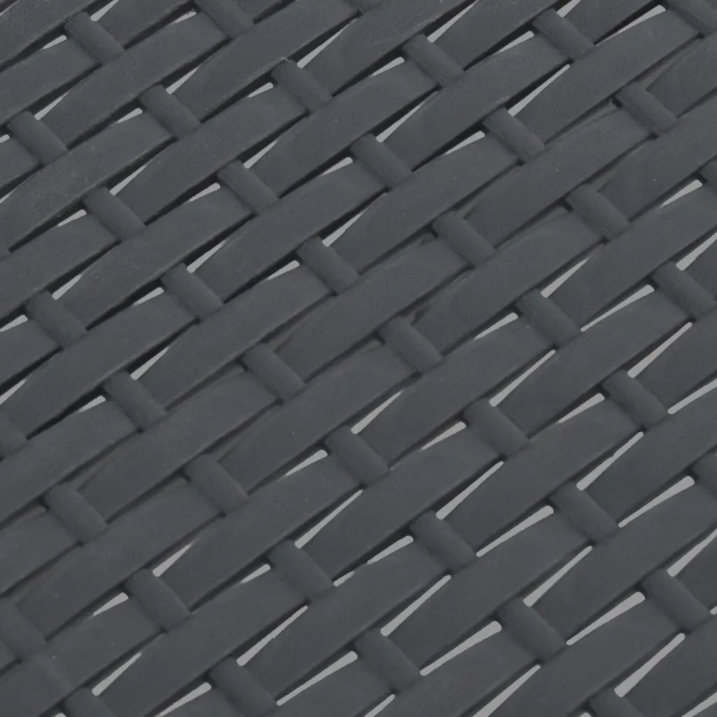 Tavolo da Giardino Antracite 58x58x41 cm in Rattan PP 315640