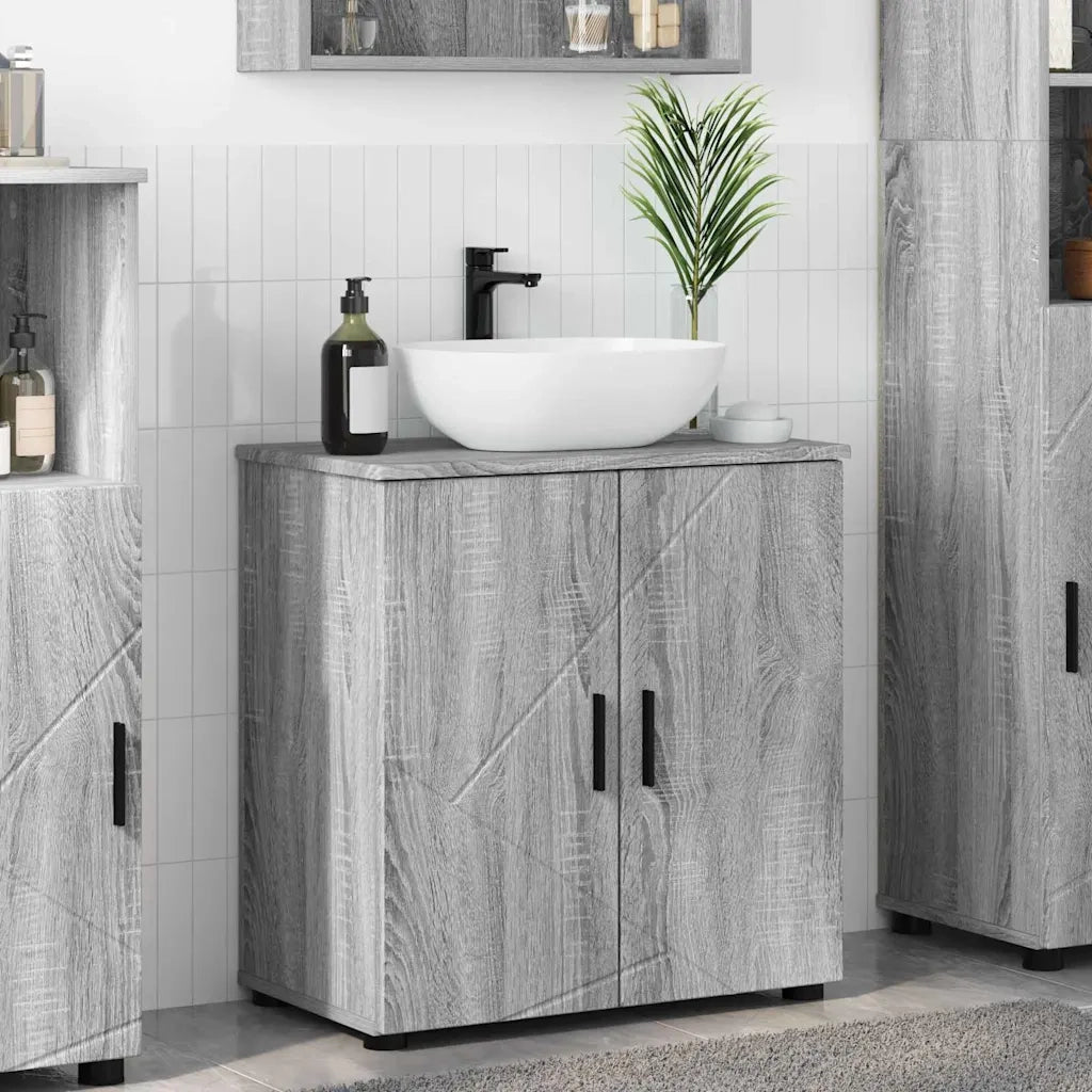 Mobile da Bagno con archiviazione Grigio Sonoma 61 x 35 x 64 cm 883290