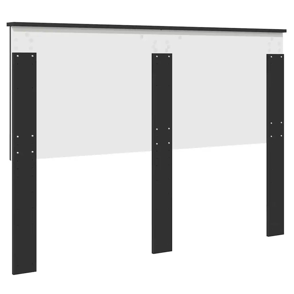 Testiera-Testata-Testiera Decorativa Rovere Nero 150 cm Legno multistrato 636256
