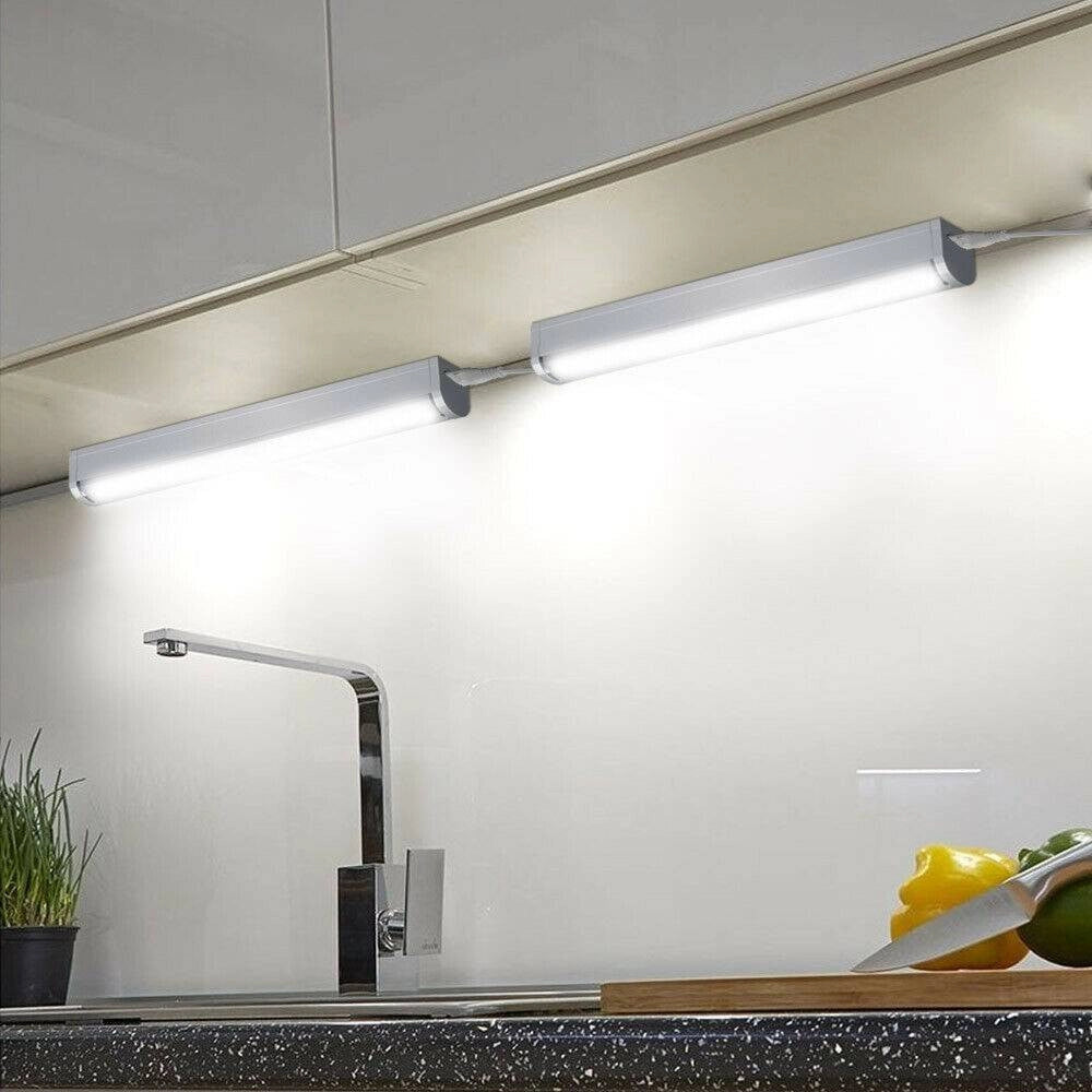Trade Shop - Lampada Luce Sottopensile 30cm Mobili Cucina Armadio Barra Led 330lm Bianco - -bianco Caldo      -