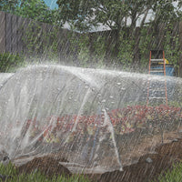 Copertura di Ricambio per Serra a Tunnel 6x10 m in PP Anti UV e Impermeabile Trasparente