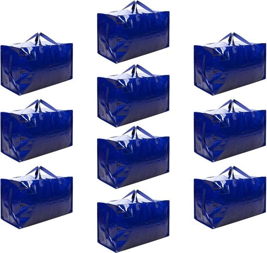 Sacchi di stoccaggio extra grandi in uso riciclabili - borsa ecologica fatta con materiali riciclati con chiusura a righello per bucato