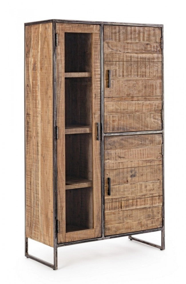 Mobile con Vetrina 3 Ante 90x40x160h cm Elmer