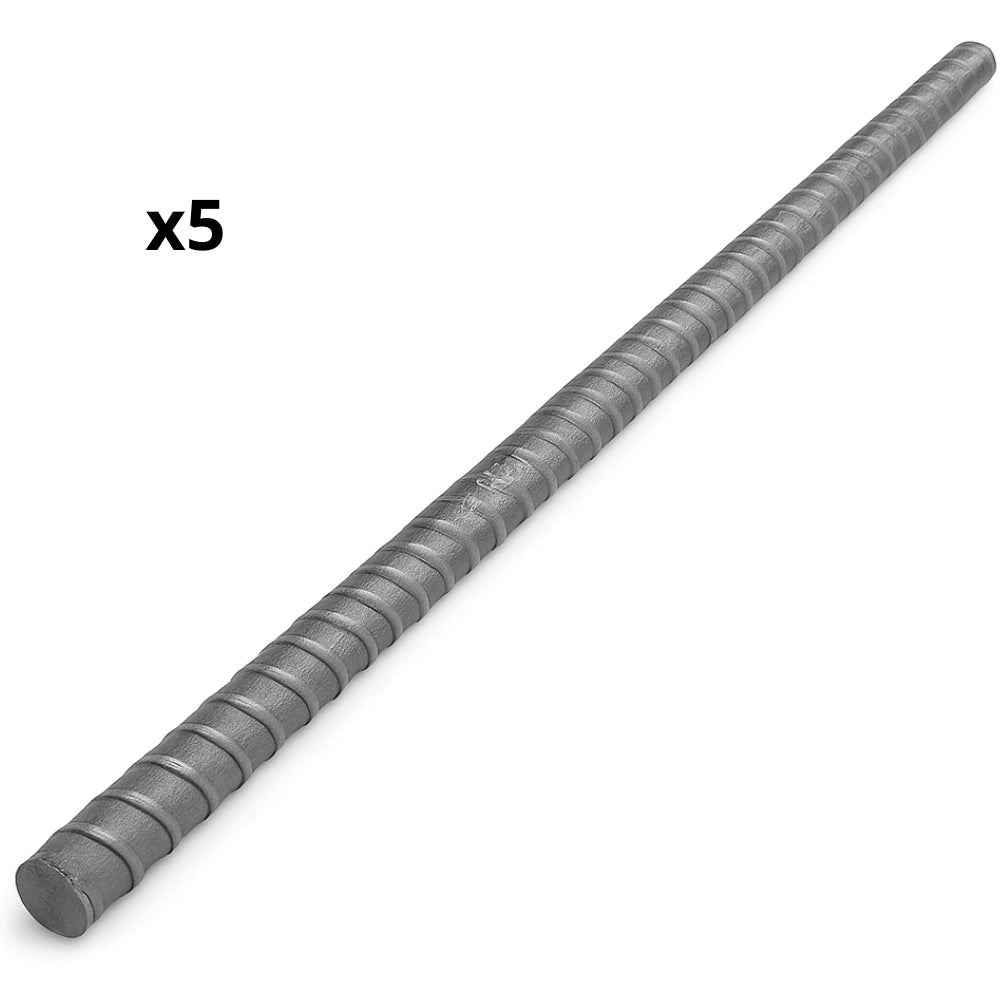 Tondino ferro zigrinato 1,2 m barra armatura cemento armato edilizia pezzi 5 *** misura Ø 12 mm, confezione 1