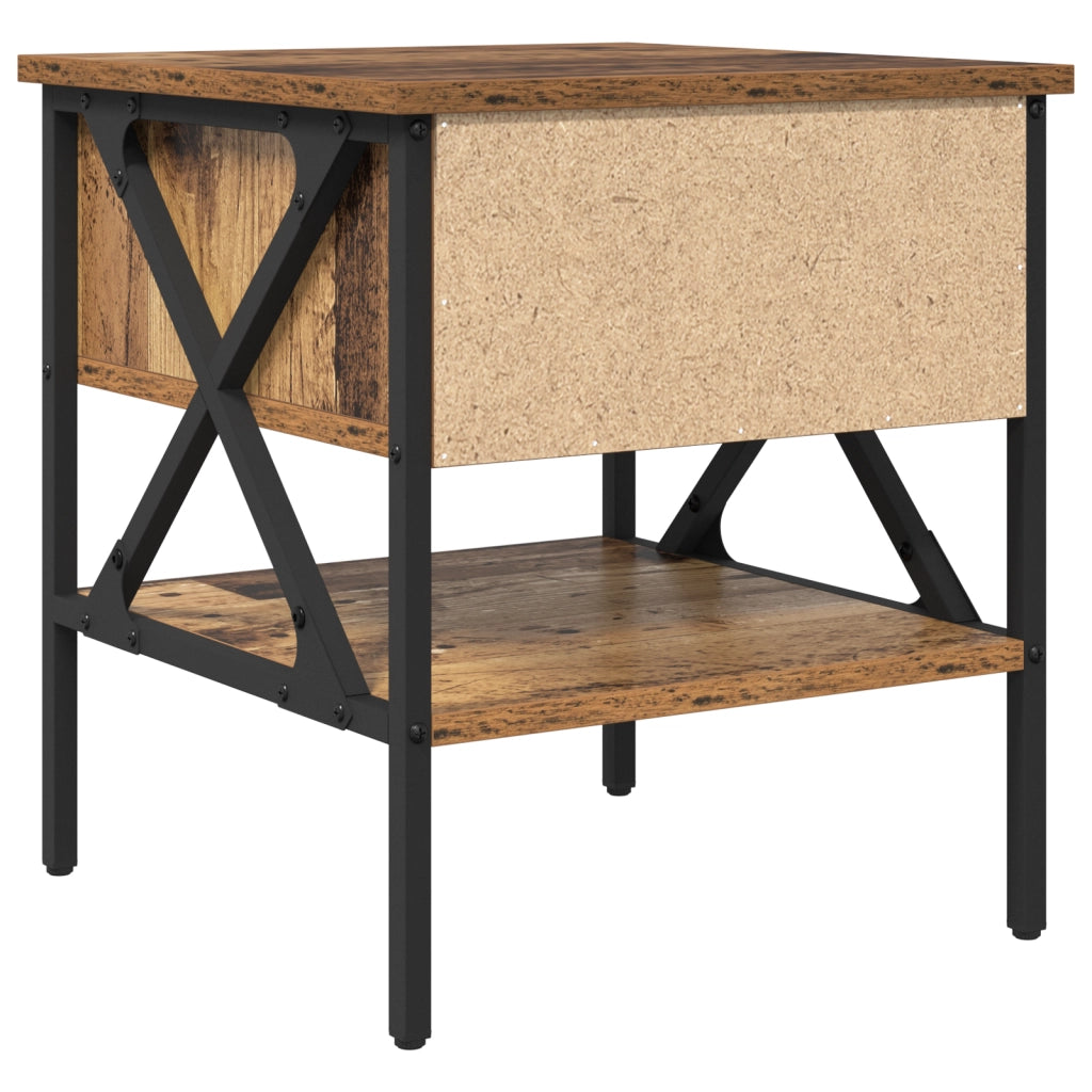 Comodini 2 pcs Legno Vecchio 40x42x45 cm Legno Ingegnerizzato