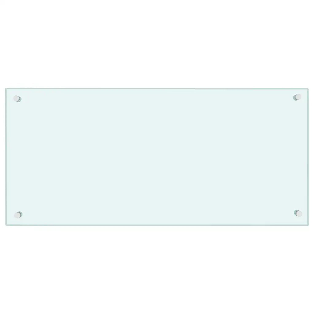 Paraschizzi per Cucina Color Latte 90x40 cm in Vetro Temperato 249457