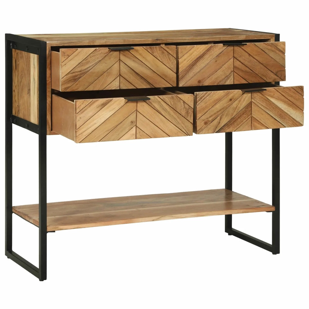 Tavolo consolle con cassetto Marrone 90 x 35 x 80 cm 374107