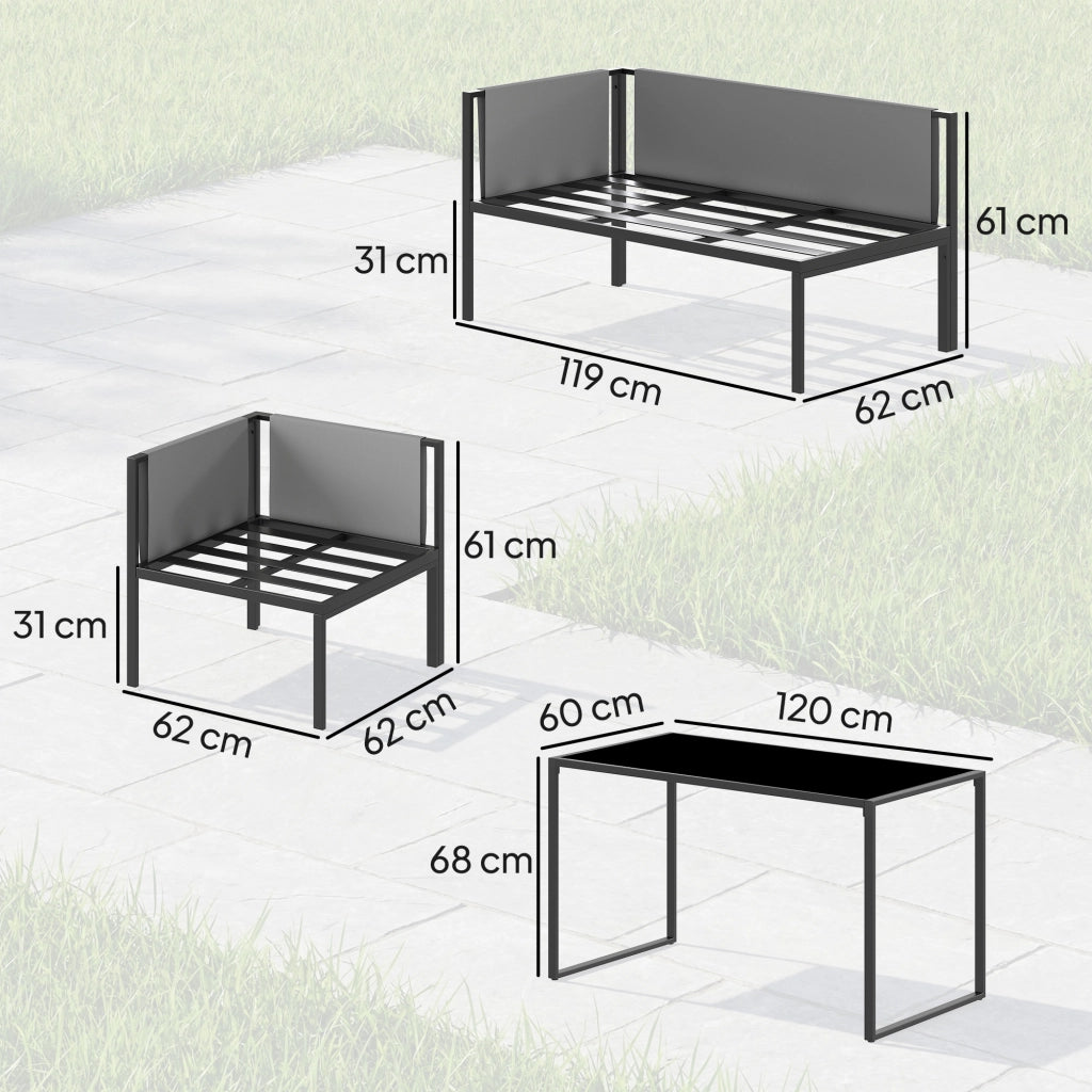 Divano Angolare Esterno Set da Giardino 6 Pezzi ¨C zephmum ¨C Grigio Polyrattan 10cm Cuscini