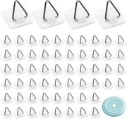 Hangers per autoadesivo - Adatti a diverse tipologie di fissaggio - 60 pezzi
