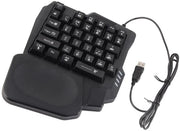 Tastiera da Gioco Disegno Ergonomico - Tastiera Mini - Impermeabile - Antiscivolo - Compatta - Ideale per il Giocatore