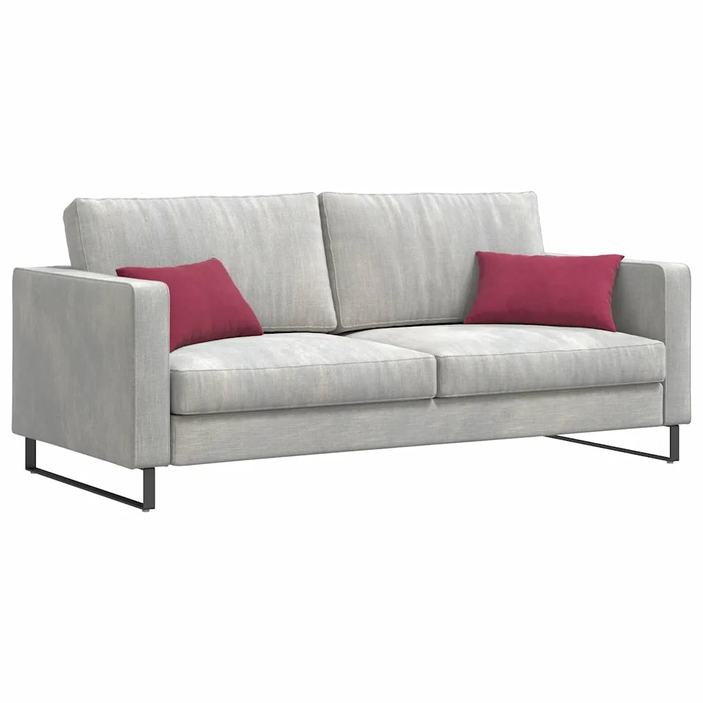 Cuscini da Divano 2 pcs Rosso vino 50 x 30 cm Tessuto in Cords 42013632
