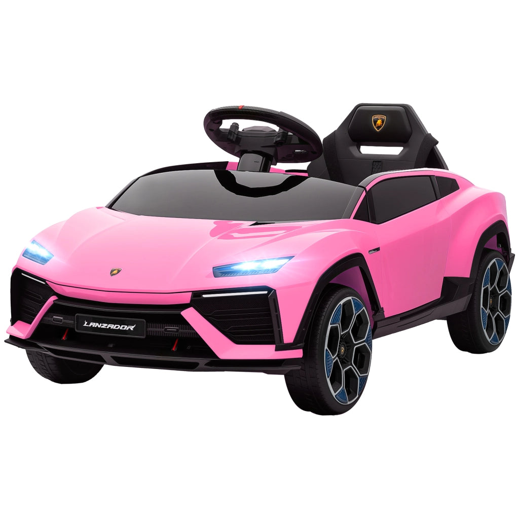 Auto Bambini Lamborghini Elettrica 12V ¨C zephmum ¨C Rosa con Telecomando