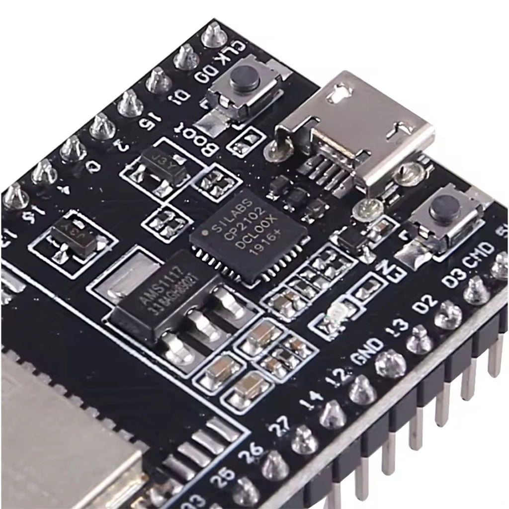 Modulo ESP-WROOM-32U – WiFi e Bluetooth | 32 GPIO, Micro USB, U.FL | 4MB Flash, Arduino IDE | Progetti IoT e Automazione